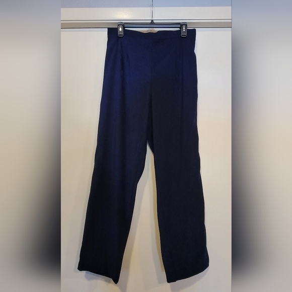 R&K Originals navy blue and Polka Dots 2 Piece Casual Pants Suit Size 14 - Picture 6 of 10
